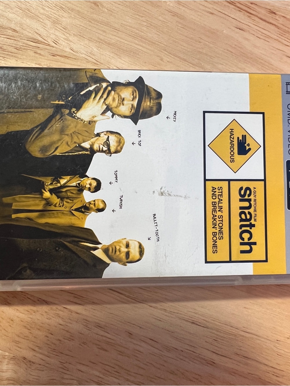Snatch VHS video game - Yellow & White Artwork